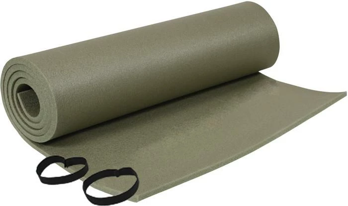 Rothco Olive Drab - Genuine GI Foam Sleeping Pad With Ties Camping / Survival Gear 3 Rothco Olive Drab - Genuine GI Foam Sleeping Pad With Ties Camping / Survival Gear