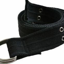 Rothco Black - Military Vintage D-Ring Belt With Chrome Buckle