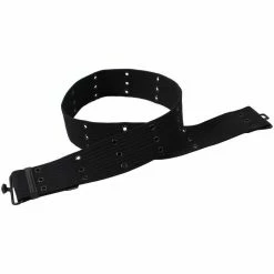Rothco Black - Military Pistol Belt With Metal Buckle 42 In. - Canvas