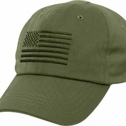 Army Navy Store Headwear Olive Drab - Tactical Operator Cap With US Flag