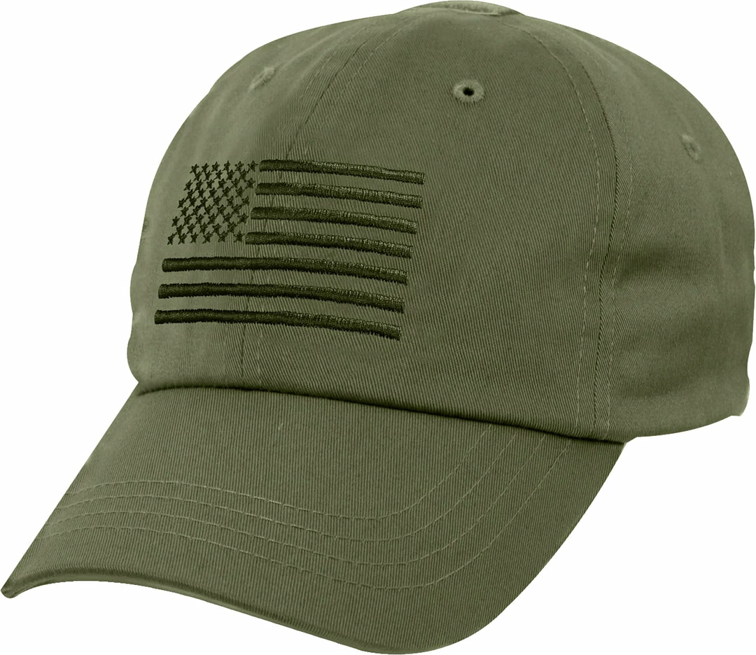 Army Navy Store Headwear Olive Drab - Tactical Operator Cap With US Flag 3 Army Navy Store Headwear Olive Drab - Tactical Operator Cap With US Flag