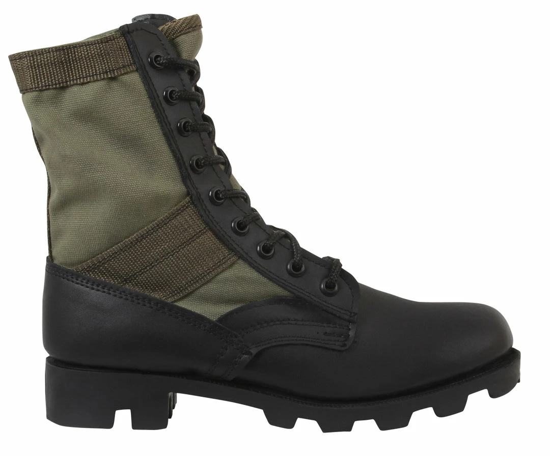 Rothco Olive Drab - Panama Sole Military Jungle Boots - Leather 8 In. 4 Rothco Olive Drab - Panama Sole Military Jungle Boots - Leather 8 In.