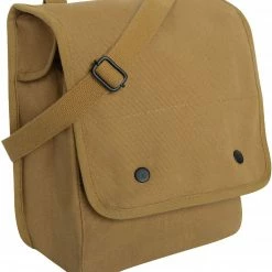 Army Navy Store Coyote Brown - Canvas Map Case Shoulder Bag