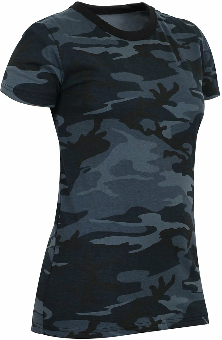 Army Navy Store Midnight Blue Camo - Womens Long Length Camo T-Shirt 3 Army Navy Store Midnight Blue Camo - Womens Long Length Camo T-Shirt