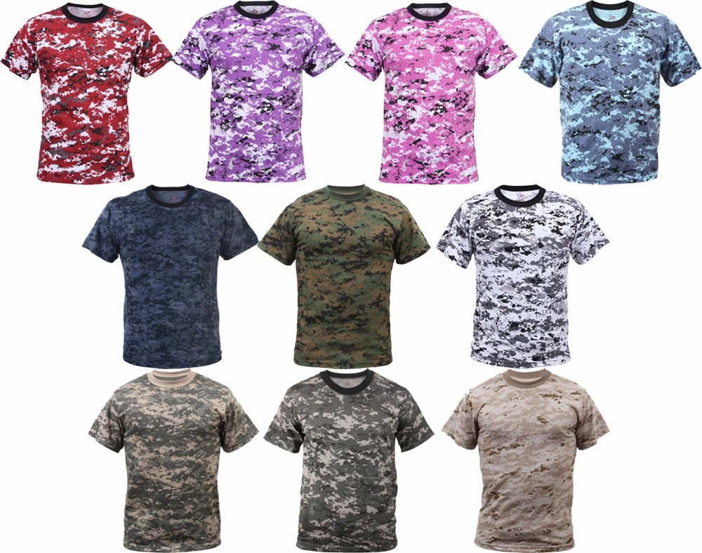 Unbranded Shirts Digital Camouflage Tactical Military Short Sleeve Army Camo Shirt 3 Unbranded Shirts Digital Camouflage Tactical Military Short Sleeve Army Camo Shirt