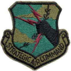 None United States Air Force Strategic Air Command Cold War Emblem Patch