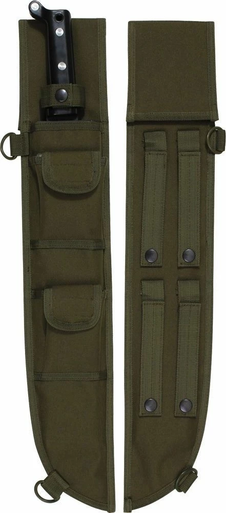 None Olive Drab Tactical MOLLE Machete Sheath Case Cover 18" 3 None Olive Drab Tactical MOLLE Machete Sheath Case Cover 18"