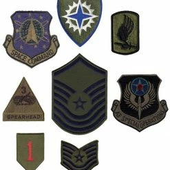 None Assorted Subdued Official US Military Army Air Force Patches 50 Pack