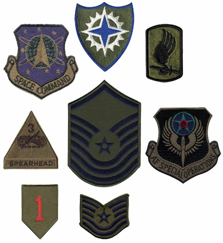 None Assorted Subdued Official US Military Army Air Force Patches 50 Pack 3 None Assorted Subdued Official US Military Army Air Force Patches 50 Pack