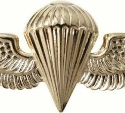 None Officially Licensed Gold US Navy USMC Parawing Parachutist Insignia Pin USA Made Insignias / Medals / Ribbons