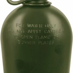 GI Official US Army Military Mil Spec 3 Piece 1 Quart Canteen With Belt Clip