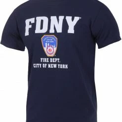 Shirts Navy Blue Official FDNY Fire Department City Of New York T-Shirt