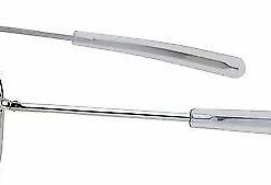 Sunglasses / Goggles / Optics Chrome Aviator Sunglasses Air Force Style American Optics Grey Lenses With Case