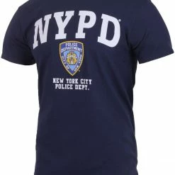 Navy Blue Official NYPD Logo New York Police Dept T-Shirt