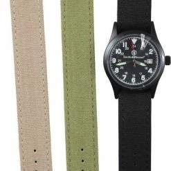 Smith & Wesson Black Water Resistant Military Interchangeable Band Watch Set