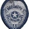 None Grey Embroidered Security Patch 2-3/4" X 3-5/8"