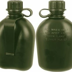 GI Official US Army Military Mil Spec 3 Piece 1 Quart Canteen With Belt Clip