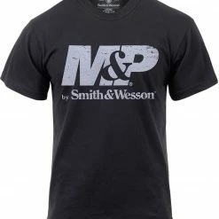 Smith & Wesson Black Distressed M&P Logo T-Shirt Shirts