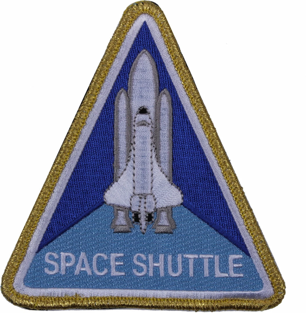 NASA Space Shuttle Morale Triangle Patch With Hook & Loop Back 4" X 4-3/4" 3 NASA Space Shuttle Morale Triangle Patch With Hook & Loop Back 4" X 4-3/4"