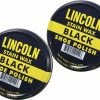 Lincoln Black USMC Stain Wax Shoe Polish Can 2 1/8 Oz. - 2 PACK Bags