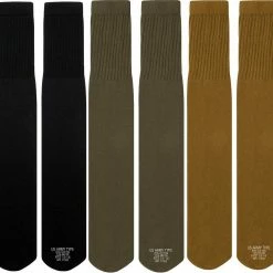 Genuine GI Mens Military Long Tube Socks Pair - Size 10 - 14, US Made