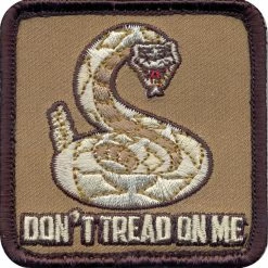 None Dont Tread On Me Embroidered Morale Patch 2.5" X 2.5"