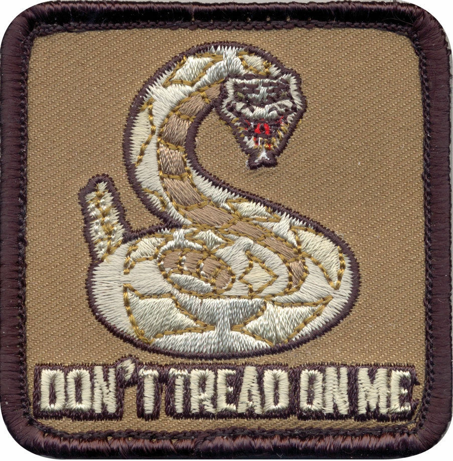 None Dont Tread On Me Embroidered Morale Patch 2.5" X 2.5" 3 None Dont Tread On Me Embroidered Morale Patch 2.5" X 2.5"
