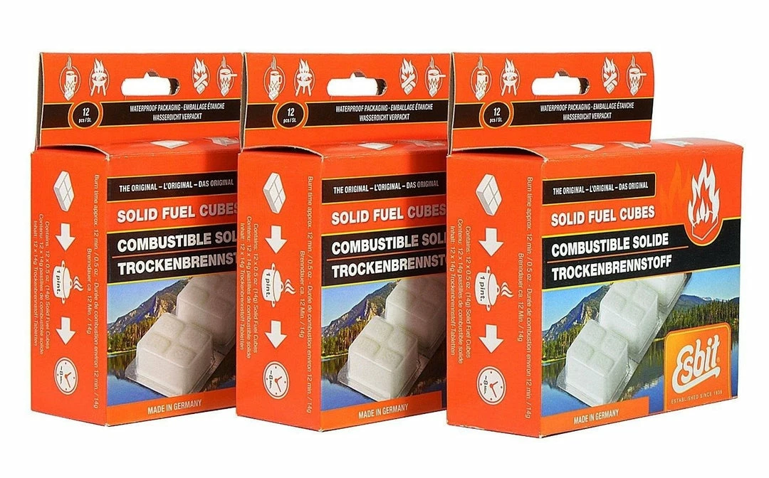 Esbit 1300-Degree Smokeless Solid Fuel Tablets, 14 Gram - 36 Pieces 3 Esbit 1300-Degree Smokeless Solid Fuel Tablets, 14 Gram - 36 Pieces