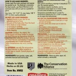 Bags Grabber Hand Warmers 7+ Hour Lasting Warmers - 2 PACK