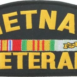 None Vietnam Veteran Iron/Sew On Patch - 6 Inches