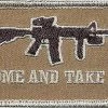 None Patches Brown Military Come & Take It Patch W/ Hook Back 1 None Patches Brown Military Come & Take It Patch W/ Hook Back