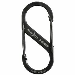 Paracord / Rope / Rappelling Gear Nite Ize Black Double Gated Stainless Steel S-Biner Carabiner