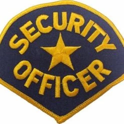 None Security Officer Embroidered Patch 4.25" X 3.75" Patches