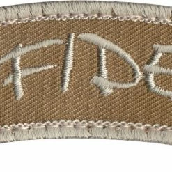 None Infidel Name Tape Morale Patch With Hook Back 3" X 1.25"