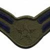 None Patches US Air Force Airman 1st Class 1986-1992 Subdued Patch Set