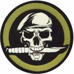 None Skull & Knife 3.25" Circe Morale Embroidered Patch