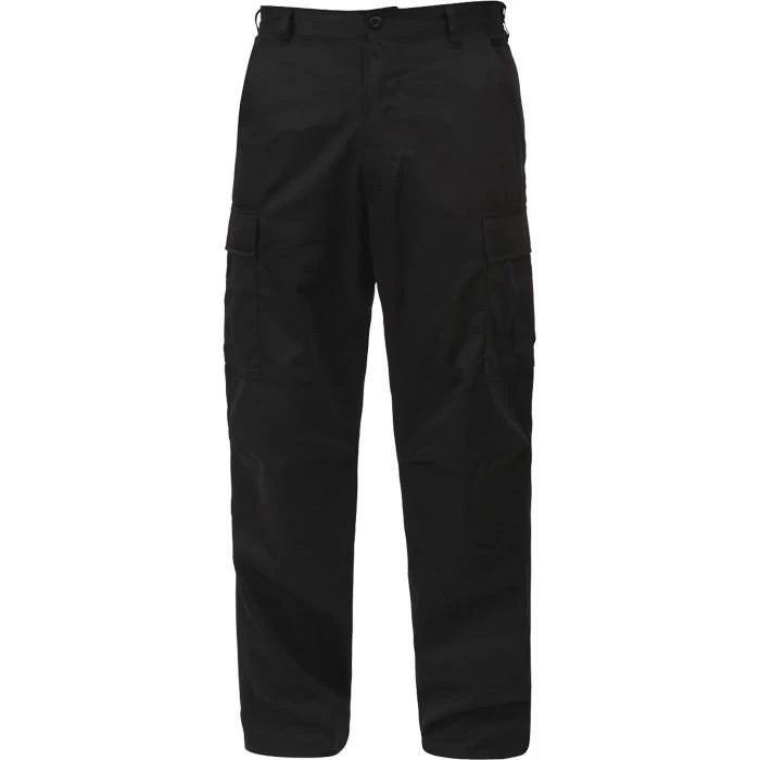 Rothco Black - Military BDU Pants (Cotton Rip-Stop) 3 Rothco Black - Military BDU Pants (Cotton Rip-Stop)