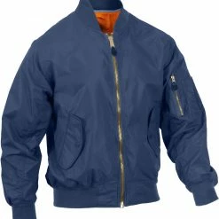 Rothco Jackets / Coats Navy Blue - Lightweight Air Force MA-1 Reversible Bomber Coat Flight Jacket