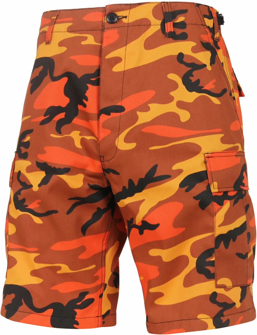 Rothco Savage Orange Camouflage - Military Cargo BDU Shorts (Polyester/Cotton Twill) 3 Rothco Savage Orange Camouflage - Military Cargo BDU Shorts (Polyester/Cotton Twill)