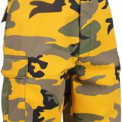 Rothco Stinger Yellow Camouflage - Military Cargo BDU Shorts (Polyester/Cotton Twill)