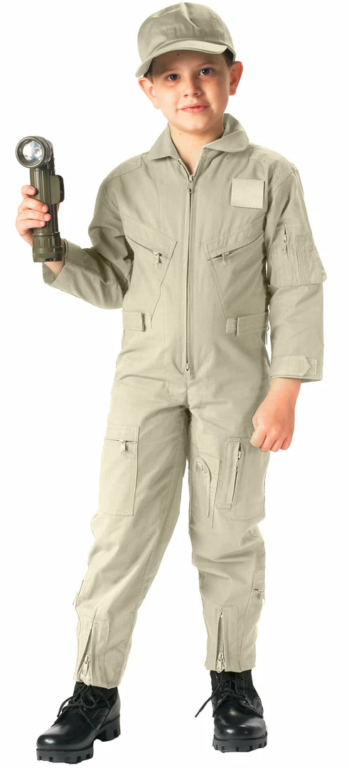 Army Navy Store Khaki - Kids Air Force Type Flightsuit 3 Army Navy Store Khaki - Kids Air Force Type Flightsuit