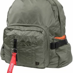 Rothco Sage Green - MA-1 Bomber Jacket Mini Backpack With Orange Lining