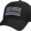 Rothco Kids - Black Low Profile Thin Blue Line Flag Cap Headwear 1 Rothco Kids - Black Low Profile Thin Blue Line Flag Cap Headwear