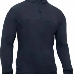 Army Navy Store Midnight Navy Blue - Firefighter / EMS Quarter Zip Job Shirt