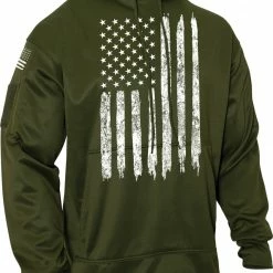 Army Navy Store Olive Drab - U.S. Flag Concealed Carry Hoodie