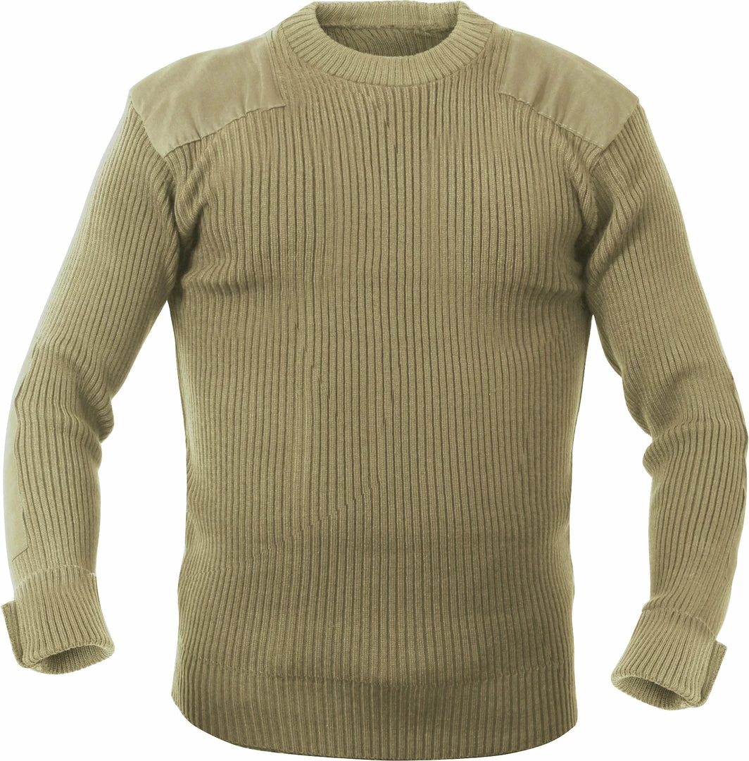 Rothco Khaki - GI Style Commando Sweater 3 Rothco Khaki - GI Style Commando Sweater