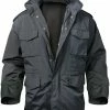 Rothco Black - Water Resistant M-65 Storm Jacket