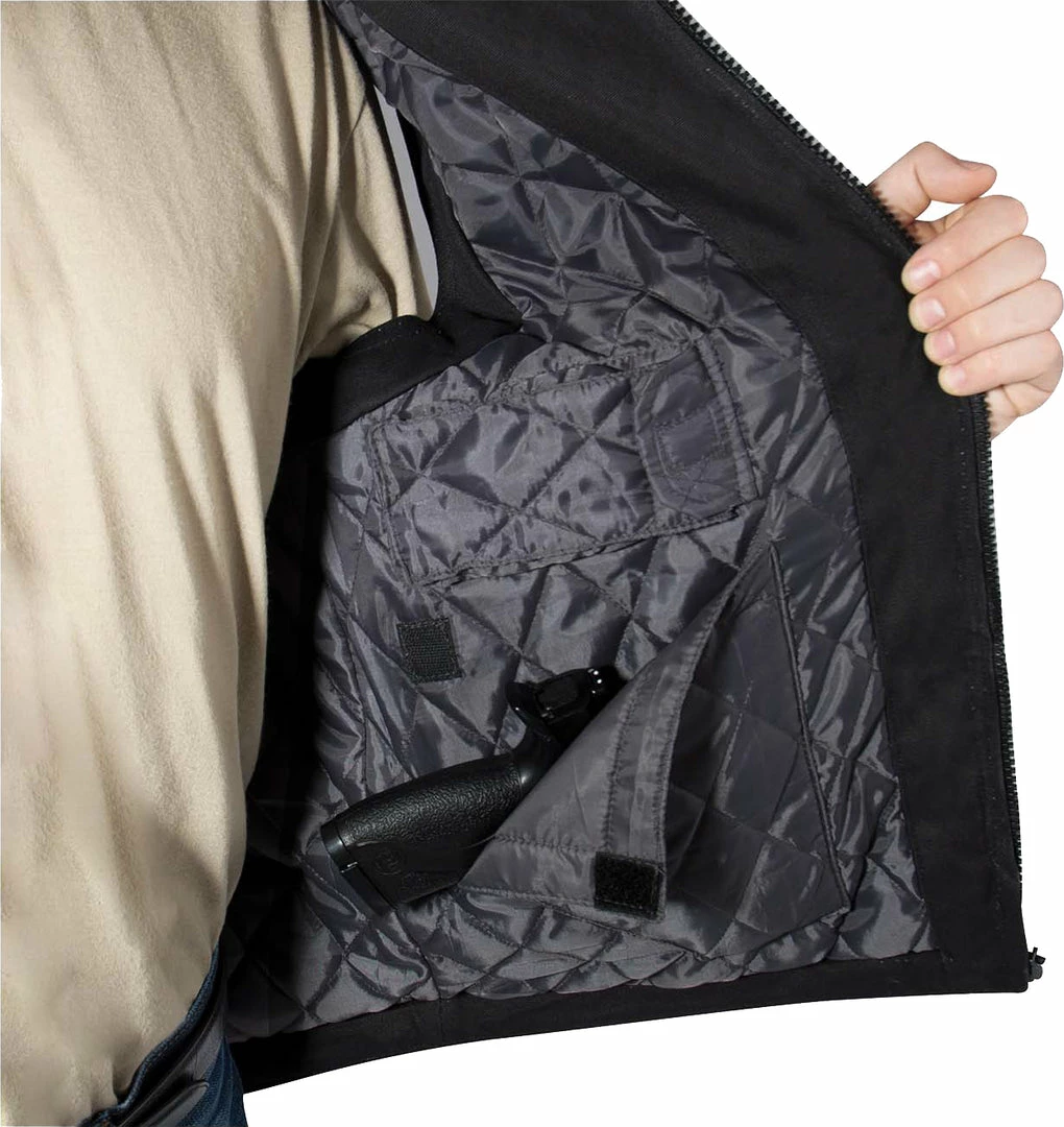 Army Navy Store Black Concealed Carry Backwoods Canvas Vest With Hook And Loop Closure 4 Army Navy Store Black Concealed Carry Backwoods Canvas Vest With Hook And Loop Closure