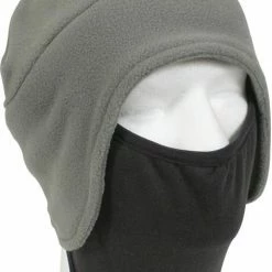 Rothco Foliage Green Black - Convertible Fleece Cap With Face Mask