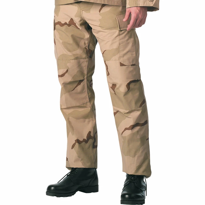 Rothco Tri-Color Desert Camouflage - Military BDU Pants (Polyester/Cotton Twill) 3 Rothco Tri-Color Desert Camouflage - Military BDU Pants (Polyester/Cotton Twill)